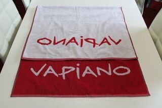 Logoga rätik Vapiano