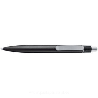 Metal ball pen with a broad clip